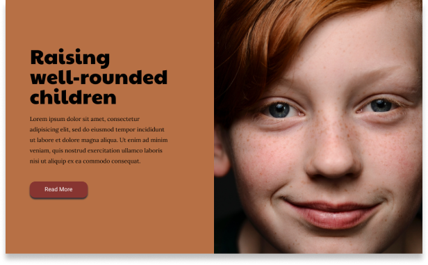 Landing page Raising Children