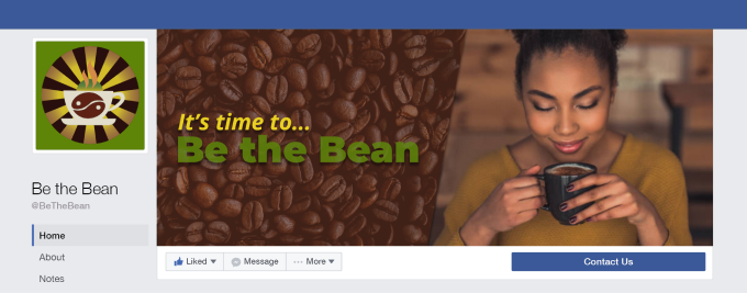 Be the Bean Facebook header