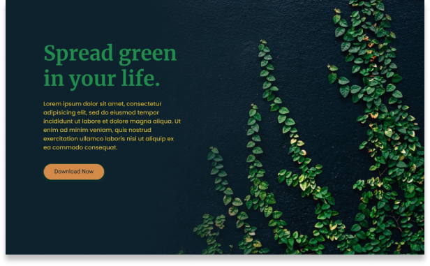 Landing page Green