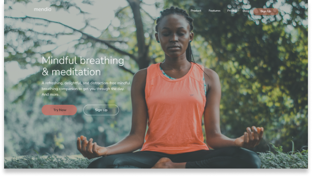 Landing page Yoga