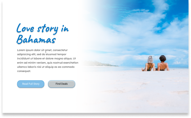 Landing page Bahamas